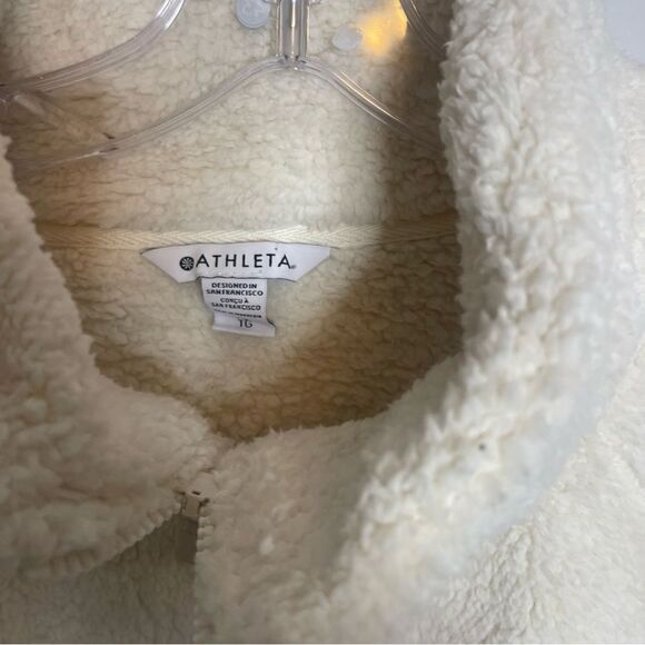 Athlete Tagga Sherpa Jacket in Natural White NWT XL - Picture 5 of 10
